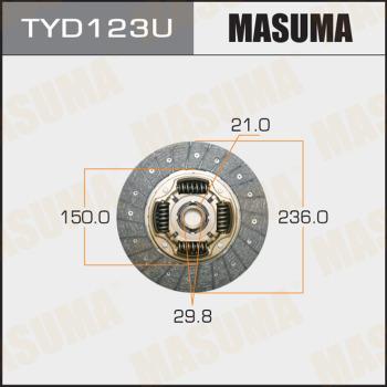 MASUMA TYD123U - Диск сцепления, фрикцион avtokuzovplus.com.ua