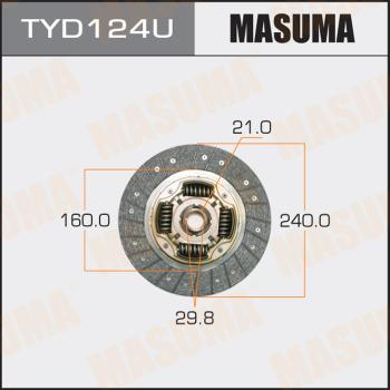 MASUMA TYD124U - Диск зчеплення autocars.com.ua