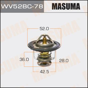 MASUMA WV52BC78 - Термостат, охолоджуюча рідина autocars.com.ua