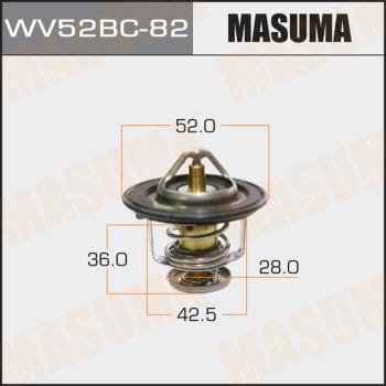 MASUMA WV52BC82 - Термостат, охлаждающая жидкость avtokuzovplus.com.ua
