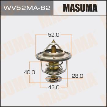 MASUMA WV52MA82 - Термостат, охолоджуюча рідина autocars.com.ua