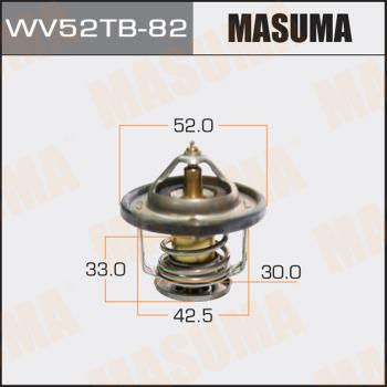 MASUMA WV52TB-82 - Термостат, охолоджуюча рідина autocars.com.ua