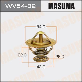 MASUMA WV54-82 - Термостат, охолоджуюча рідина autocars.com.ua