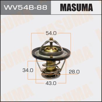 MASUMA WV54B-88 - Термостат, охлаждающая жидкость avtokuzovplus.com.ua