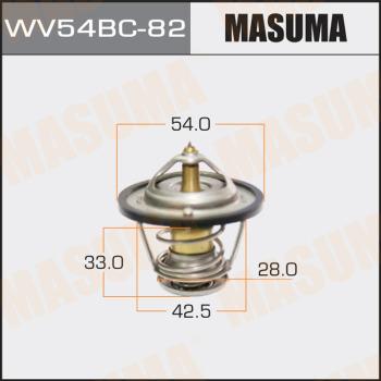 MASUMA WV54BC-82 - Термостат, охолоджуюча рідина autocars.com.ua