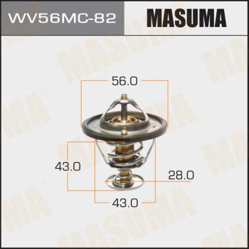 MASUMA WV56MC-82 - Термостат, охолоджуюча рідина autocars.com.ua