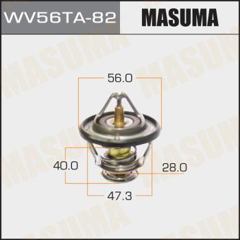 MASUMA WV56TA82 - Термостат, охолоджуюча рідина autocars.com.ua
