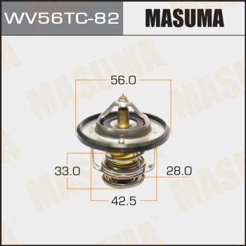 MASUMA WV56TC82 - Термостат, охолоджуюча рідина autocars.com.ua