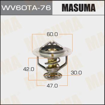 MASUMA WV60TA-76 - Термостат, охолоджуюча рідина autocars.com.ua