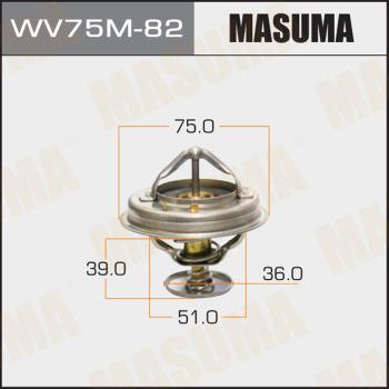 MASUMA WV75M-82 - Термостат, охолоджуюча рідина autocars.com.ua