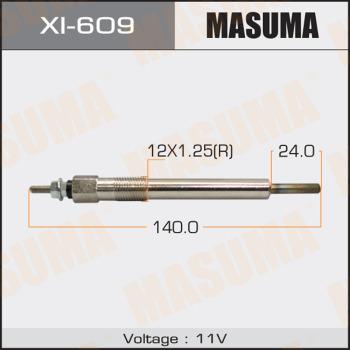 MASUMA XI-609 - Свічка розжарювання autocars.com.ua
