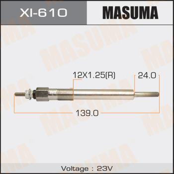 MASUMA XI-610 - Свеча накаливания avtokuzovplus.com.ua