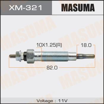 MASUMA XM-321 - Свічка розжарювання autocars.com.ua