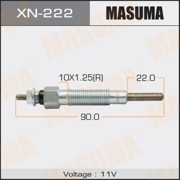 MASUMA XN-222 - Свічка розжарювання autocars.com.ua