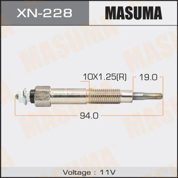 MASUMA XN-228 - Свічка розжарювання autocars.com.ua