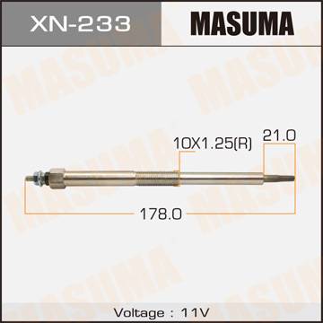 MASUMA XN233 - Свеча накаливания autodnr.net