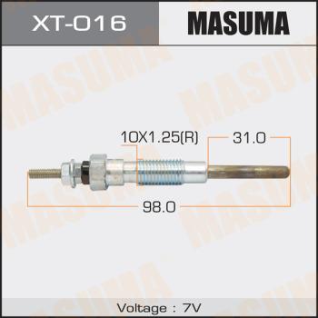 MASUMA XT-016 - Свічка розжарювання autocars.com.ua