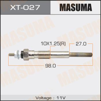 MASUMA XT027 - Свічка розжарювання autocars.com.ua