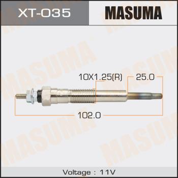MASUMA XT-035 - Свічка розжарювання autocars.com.ua
