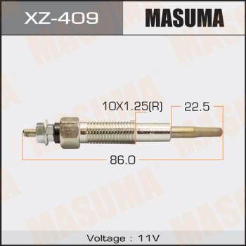 MASUMA XZ-409 - Свічка розжарювання autocars.com.ua