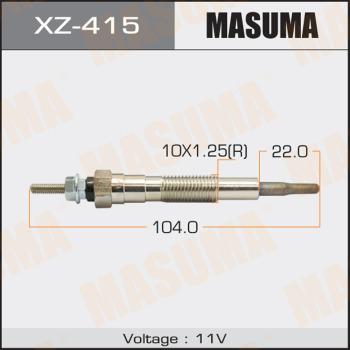 MASUMA XZ-415 - Свічка розжарювання autocars.com.ua