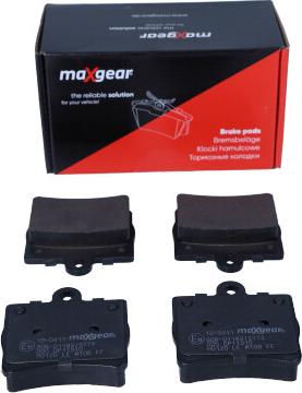 Maxgear 19-0411 - Гальмівні колодки, дискові гальма autocars.com.ua