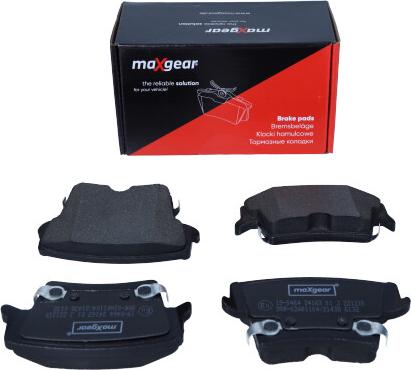 Maxgear 19-0464 - Гальмівні колодки, дискові гальма autocars.com.ua