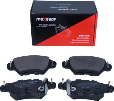 Maxgear 19-0468 - Гальмівні колодки, дискові гальма autocars.com.ua