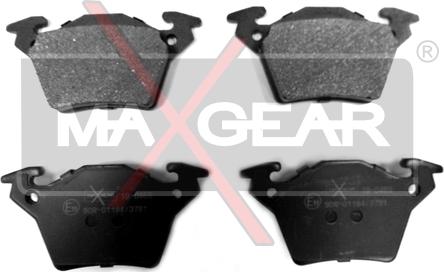 Maxgear 19-0469 - Гальмівні колодки, дискові гальма autocars.com.ua