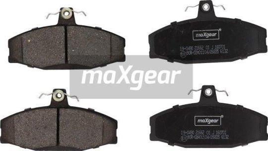 Maxgear 19-0490 - Тормозные колодки, дисковые, комплект autodnr.net