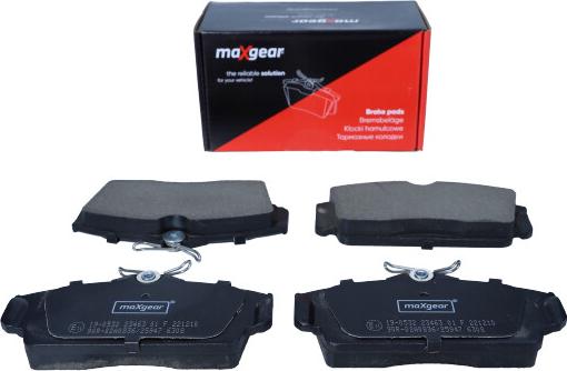 Maxgear 19-0532 - Гальмівні колодки, дискові гальма autocars.com.ua