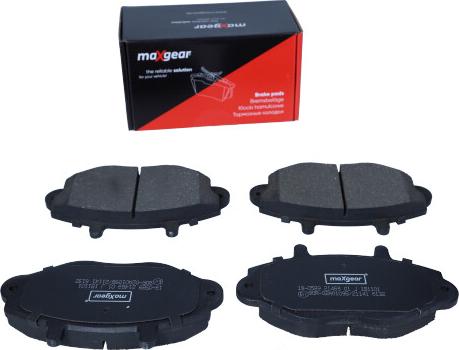 Maxgear 19-0589 - Гальмівні колодки, дискові гальма autocars.com.ua