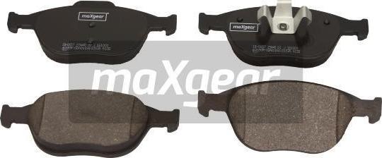 Maxgear 19-0657 - Тормозные колодки, дисковые, комплект avtokuzovplus.com.ua