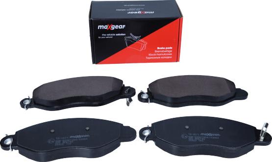 Maxgear 19-0671 - Гальмівні колодки, дискові гальма autocars.com.ua