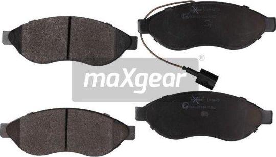 Maxgear 19-0673 - Тормозные колодки, дисковые, комплект avtokuzovplus.com.ua