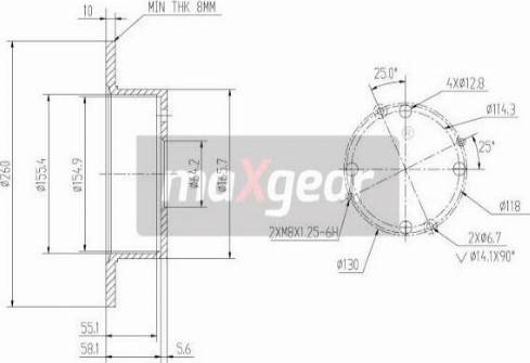 Maxgear 19-0920MAX - Тормозной диск avtokuzovplus.com.ua