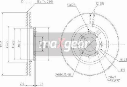 Maxgear 19-0924MAX - Тормозной диск avtokuzovplus.com.ua