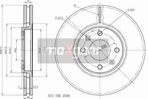 Maxgear 19-1067MAX - Тормозной диск avtokuzovplus.com.ua