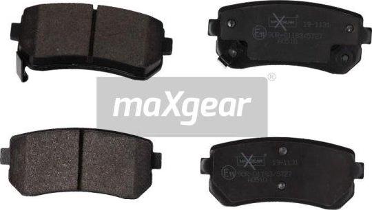 Maxgear 19-1131 - Гальмівні колодки, дискові гальма autocars.com.ua