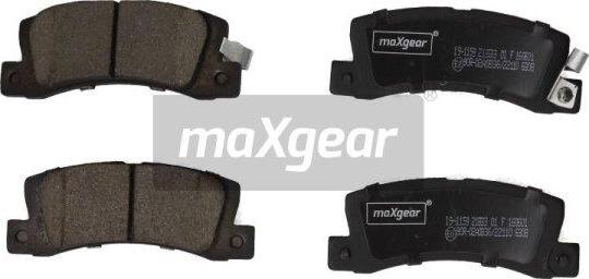 Maxgear 19-1159 - Тормозные колодки, дисковые, комплект autodnr.net