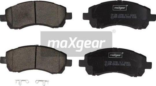 Maxgear 19-1396 - Гальмівні колодки, дискові гальма autocars.com.ua