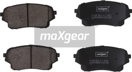 Maxgear 19-1445 - Гальмівні колодки, дискові гальма autocars.com.ua