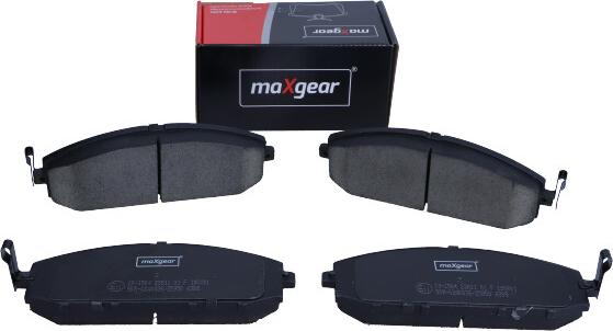 Maxgear 19-1504 - Гальмівні колодки, дискові гальма autocars.com.ua