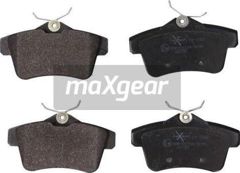 Maxgear 19-1562 - Гальмівні колодки, дискові гальма autocars.com.ua