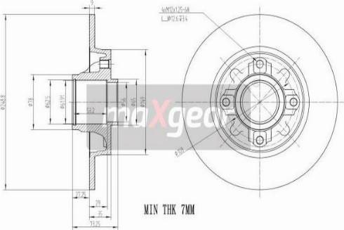 Maxgear 19-1969 - Тормозной диск avtokuzovplus.com.ua