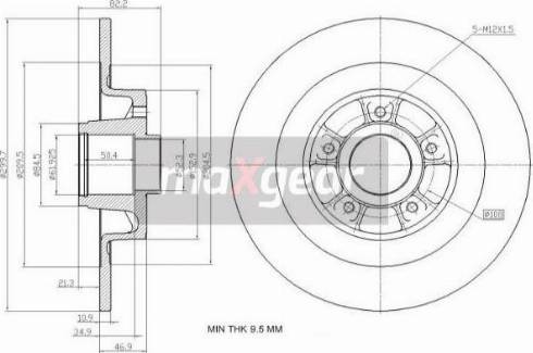 Maxgear 19-1978 - Тормозной диск autodnr.net