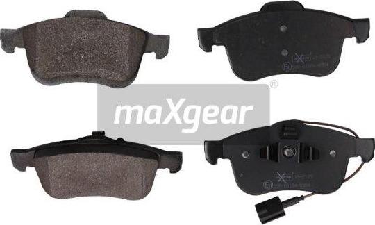 Maxgear 19-2125 - Тормозные колодки, дисковые, комплект avtokuzovplus.com.ua