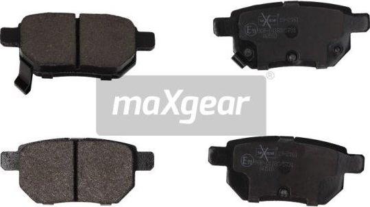 Maxgear 19-2161 - Гальмівні колодки, дискові гальма autocars.com.ua