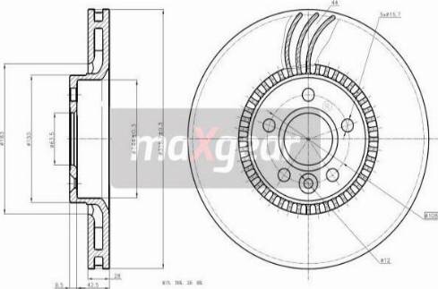 Maxgear 19-2429 - Гальмівний диск autocars.com.ua