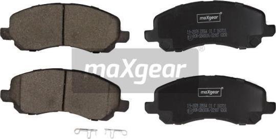Maxgear 19-2878 - Гальмівні колодки, дискові гальма autocars.com.ua
